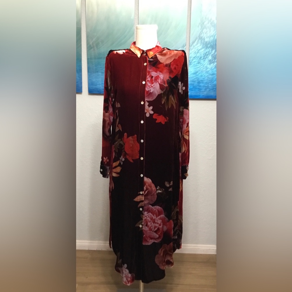 Johnny Was Coralie Velvet Relaxed Overshirt - Picture 6 of 6